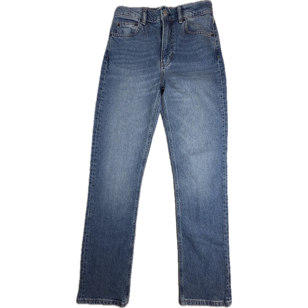 Reformation Liza High Rise Straight Jeans Women's Size 25 Blue Denim Wash